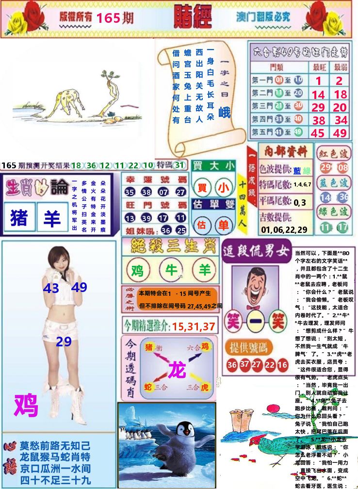 澳门赌经 第165期