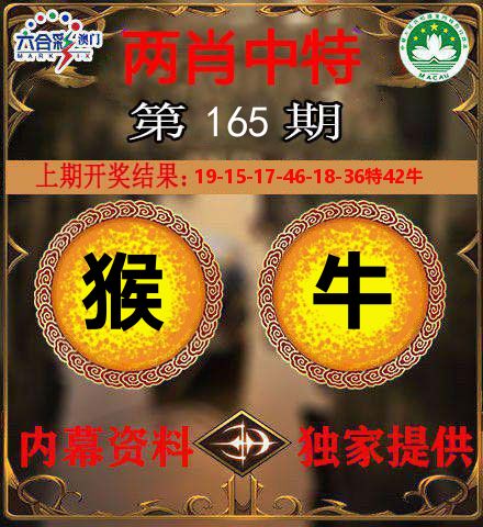 两肖中特 第165期