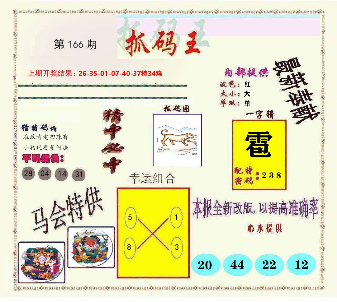抓码王 第166期