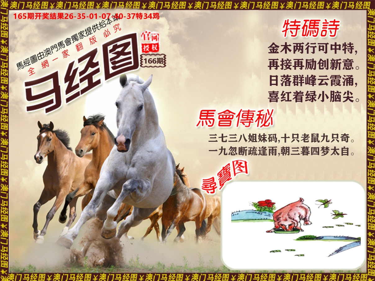 马经系列 第166期