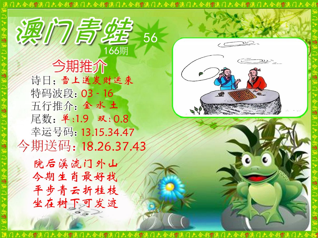 青蛙系列56 第166期