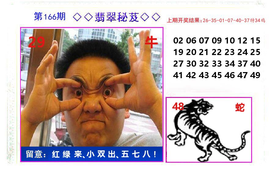 翡翠秘芨 第166期