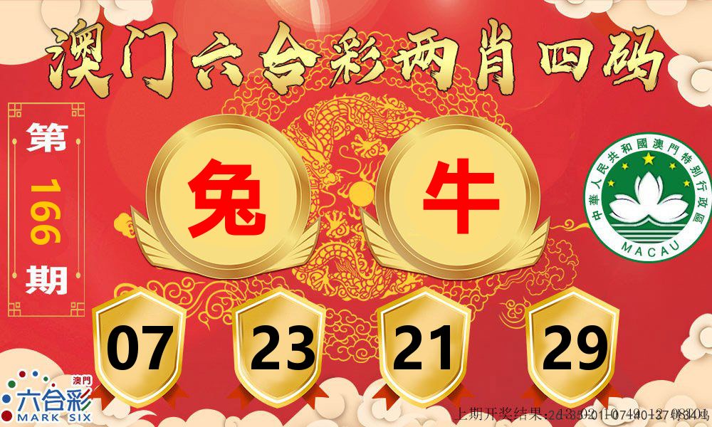 澳门两肖四码 第166期