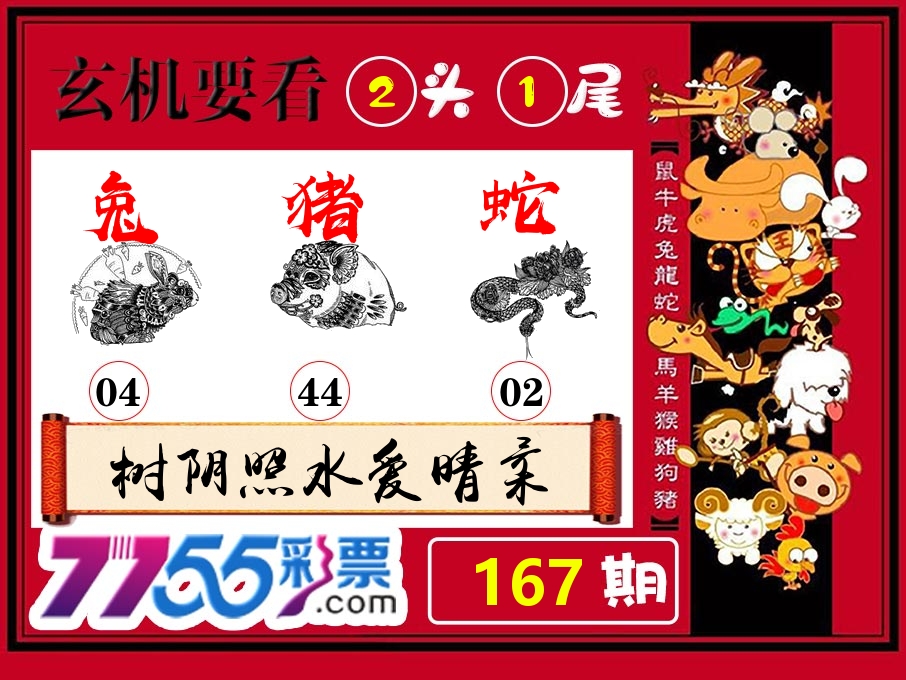 玄机要看 第167期
