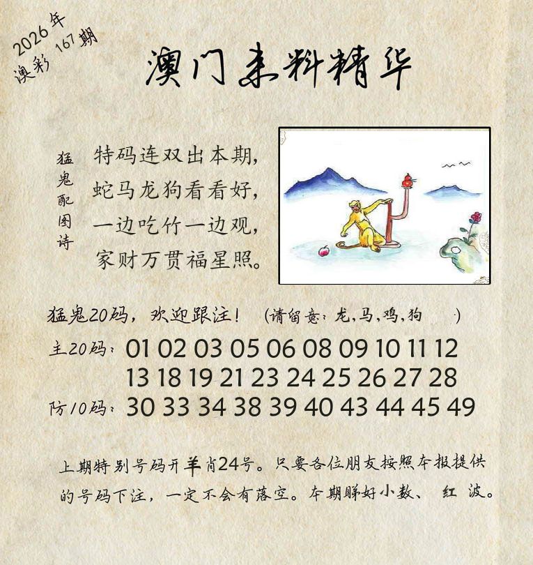精华来料 第167期