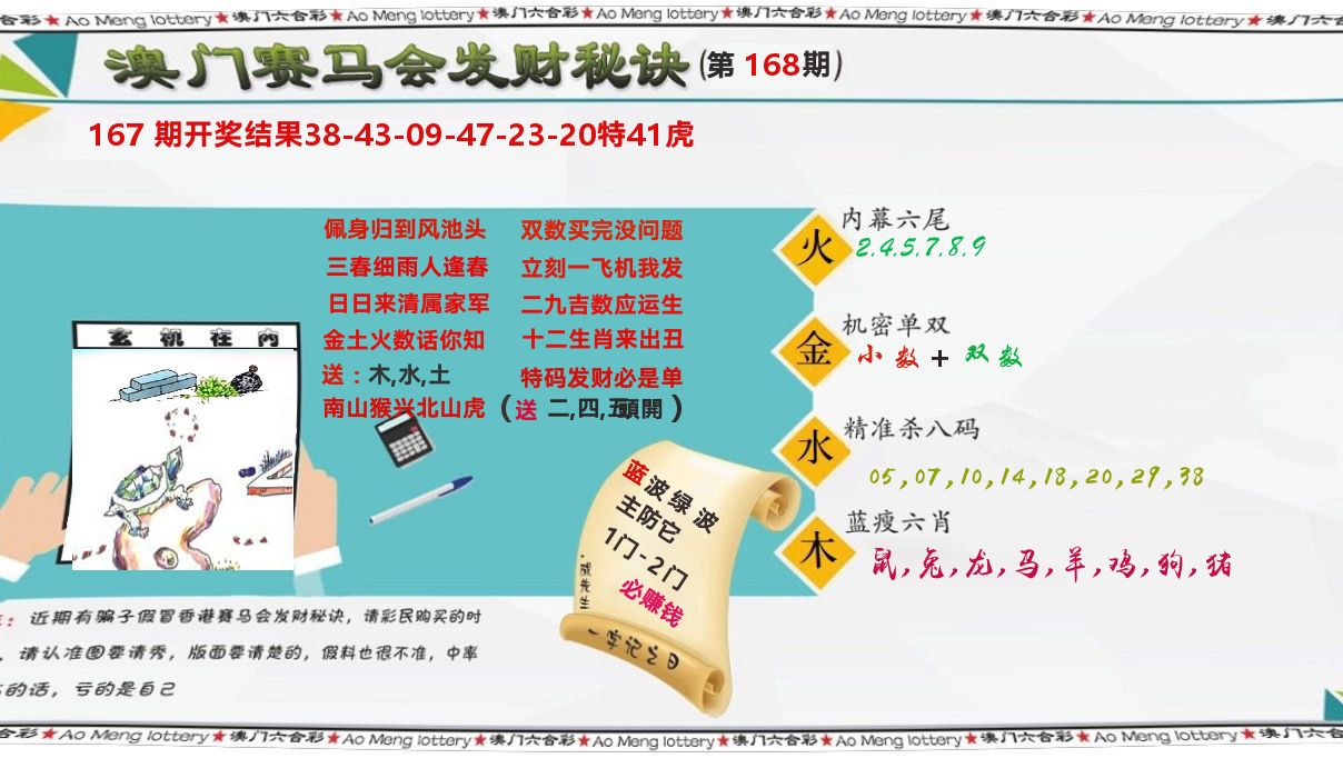 发财秘诀 第168期
