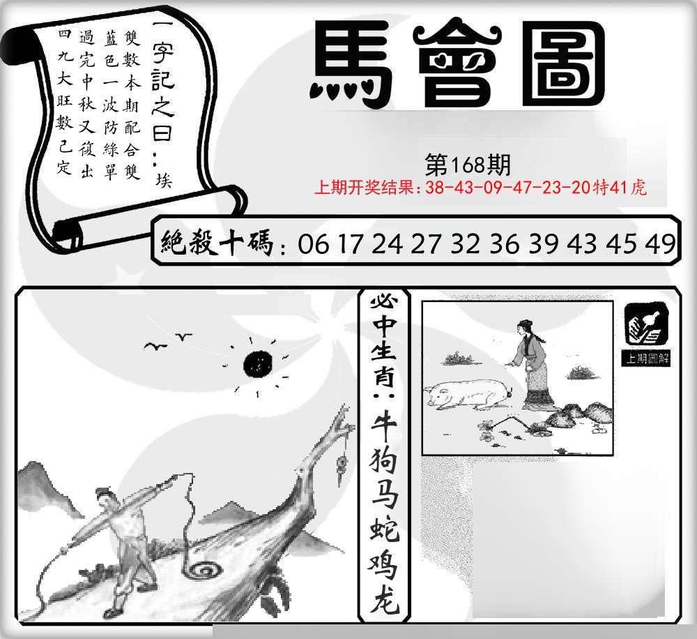 马会图 第168期