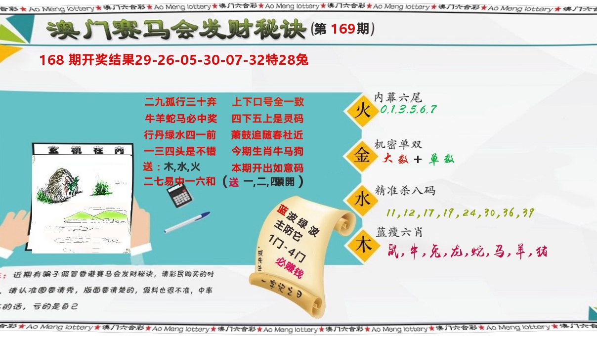 发财秘诀 第169期