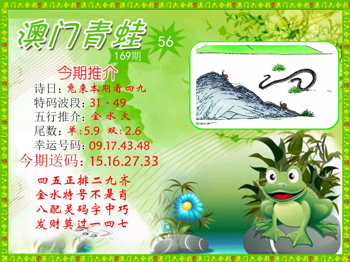 青蛙系列56 第169期