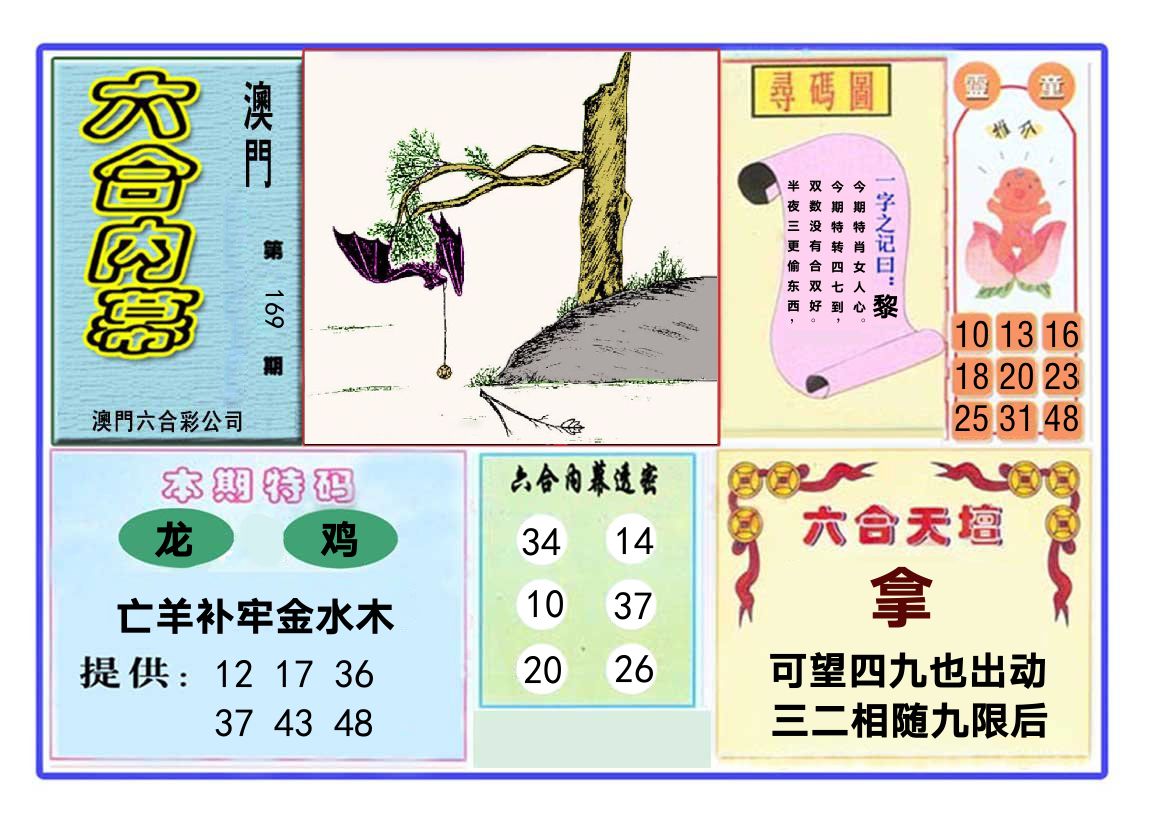 六合内幕 第169期