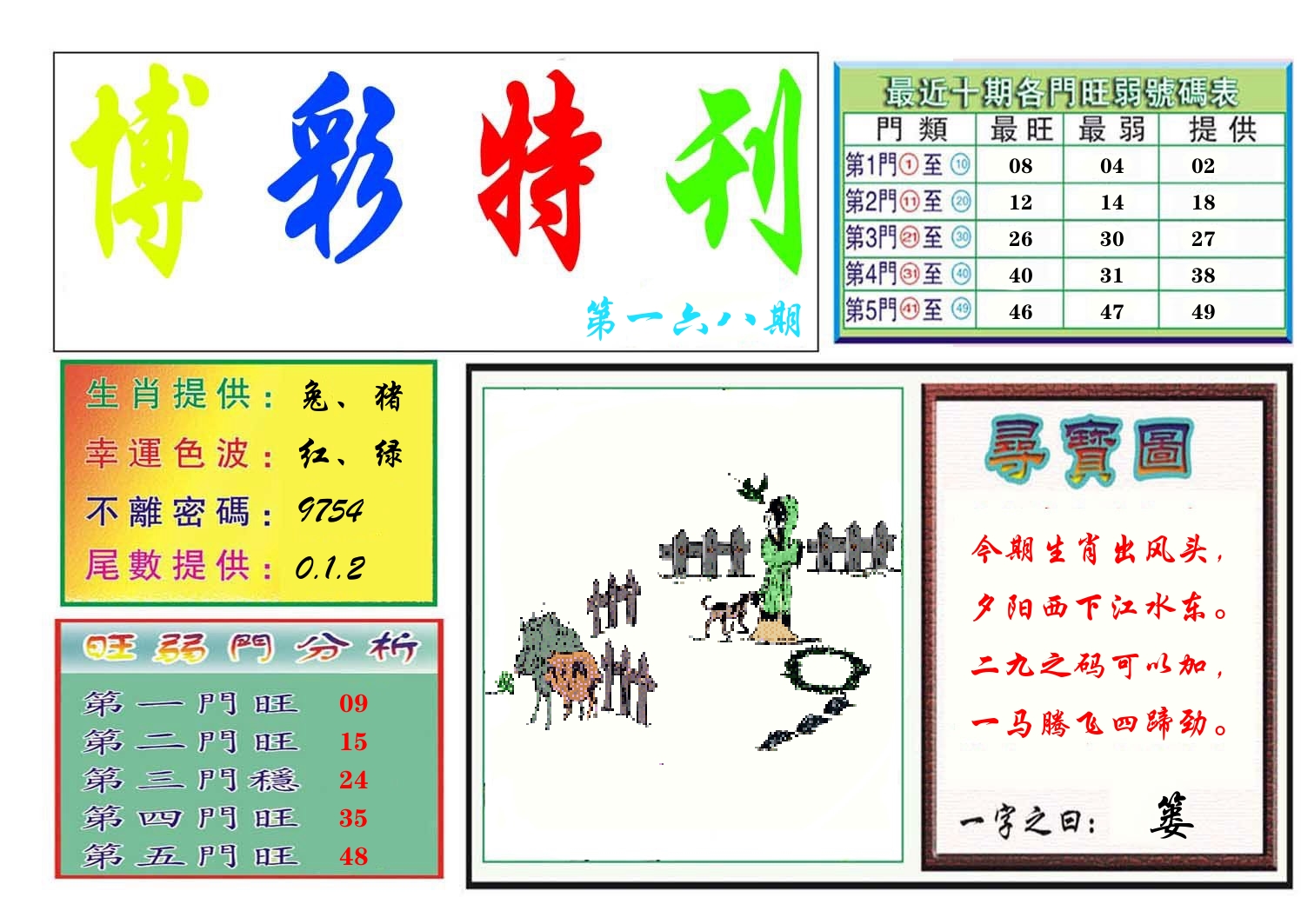 博彩特刊 第169期