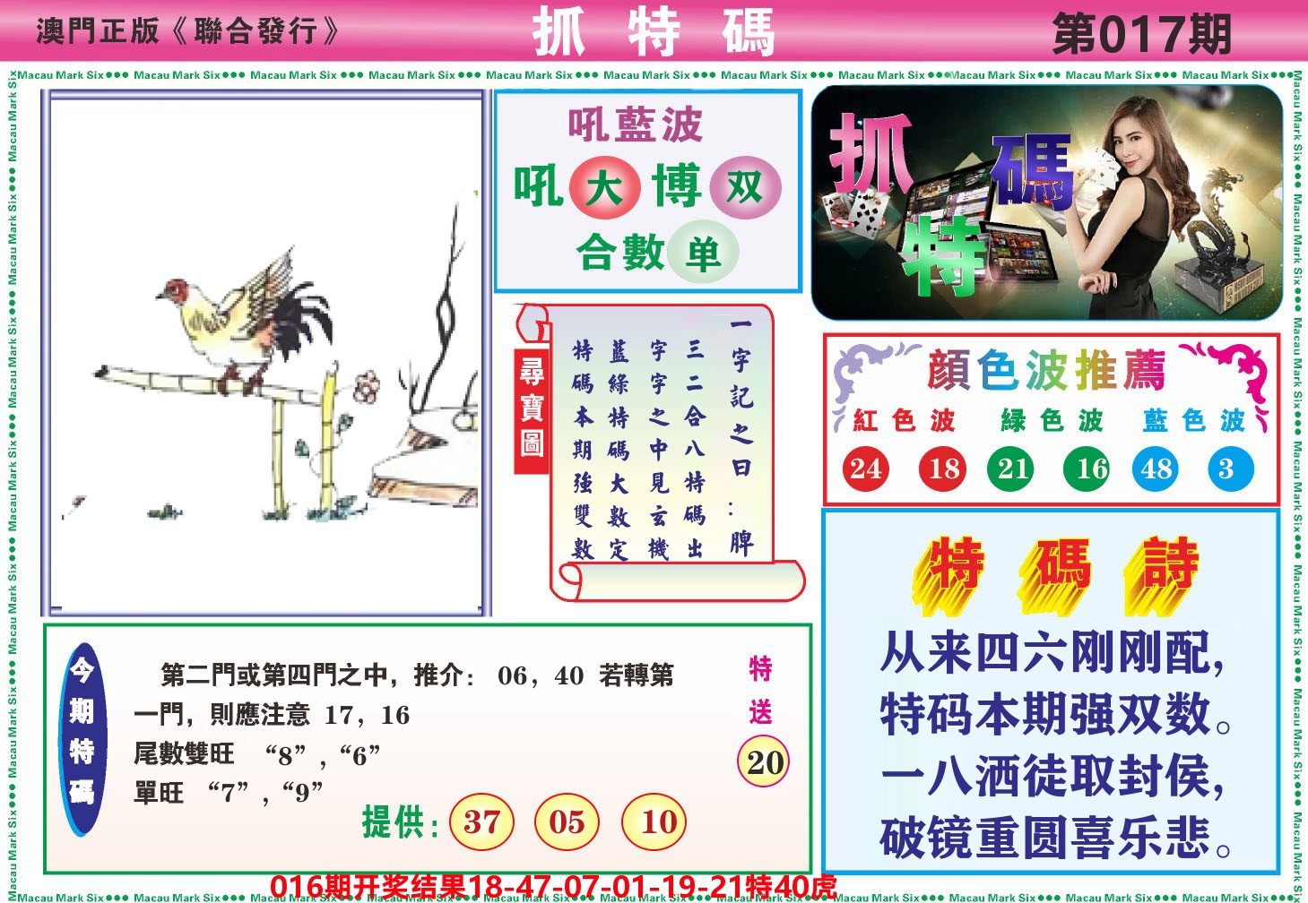 澳门抓特码A 第17期