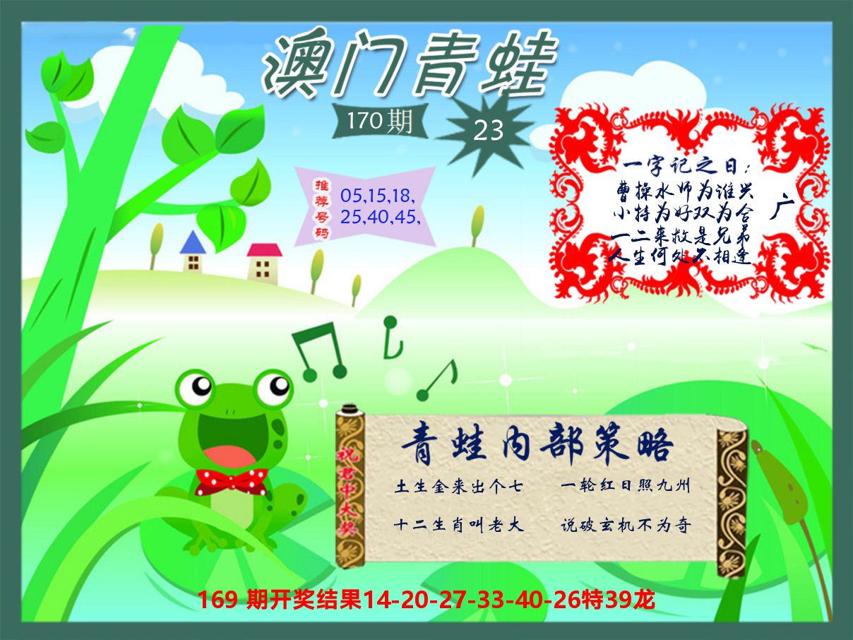 青蛙系列23 第170期
