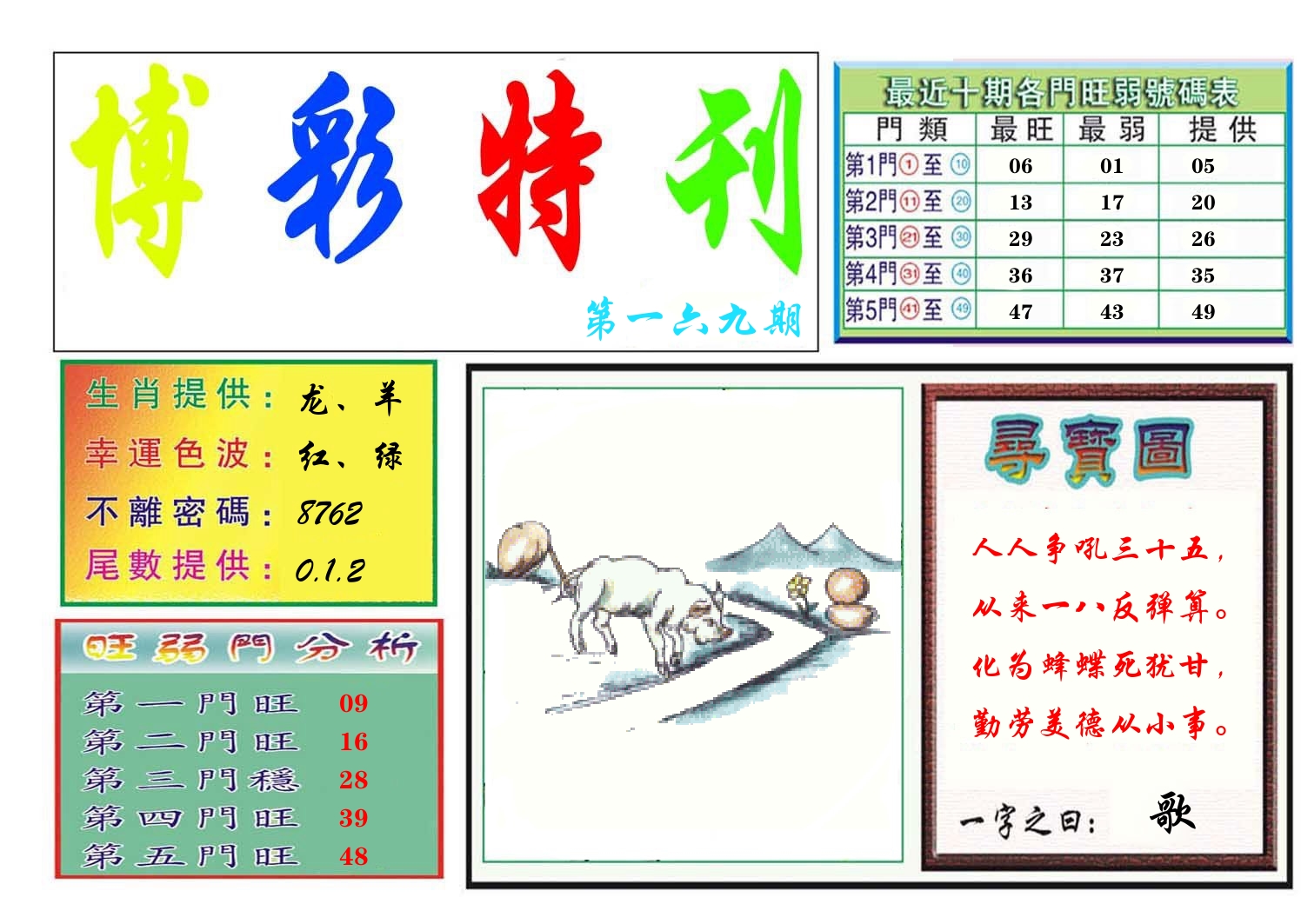 博彩特刊 第170期