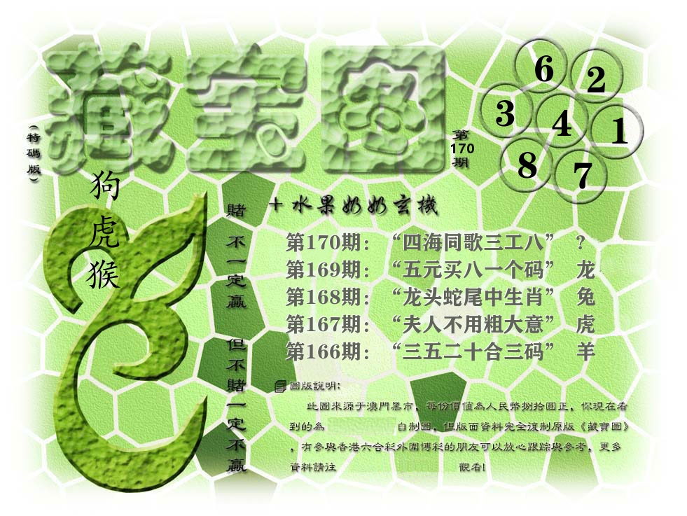 藏宝图奶奶玄机 第170期