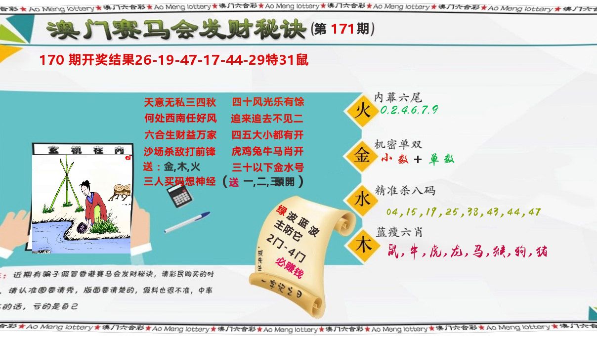 发财秘诀 第171期