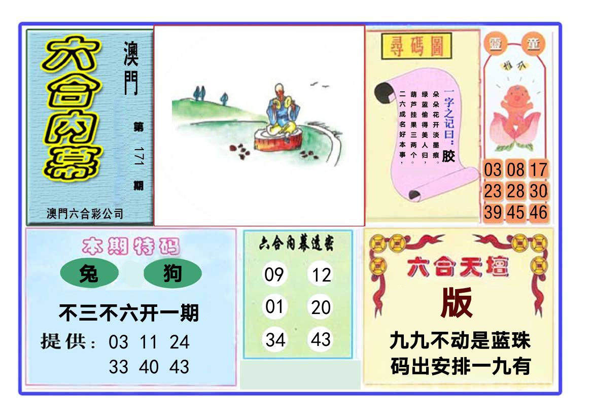 六合内幕 第171期