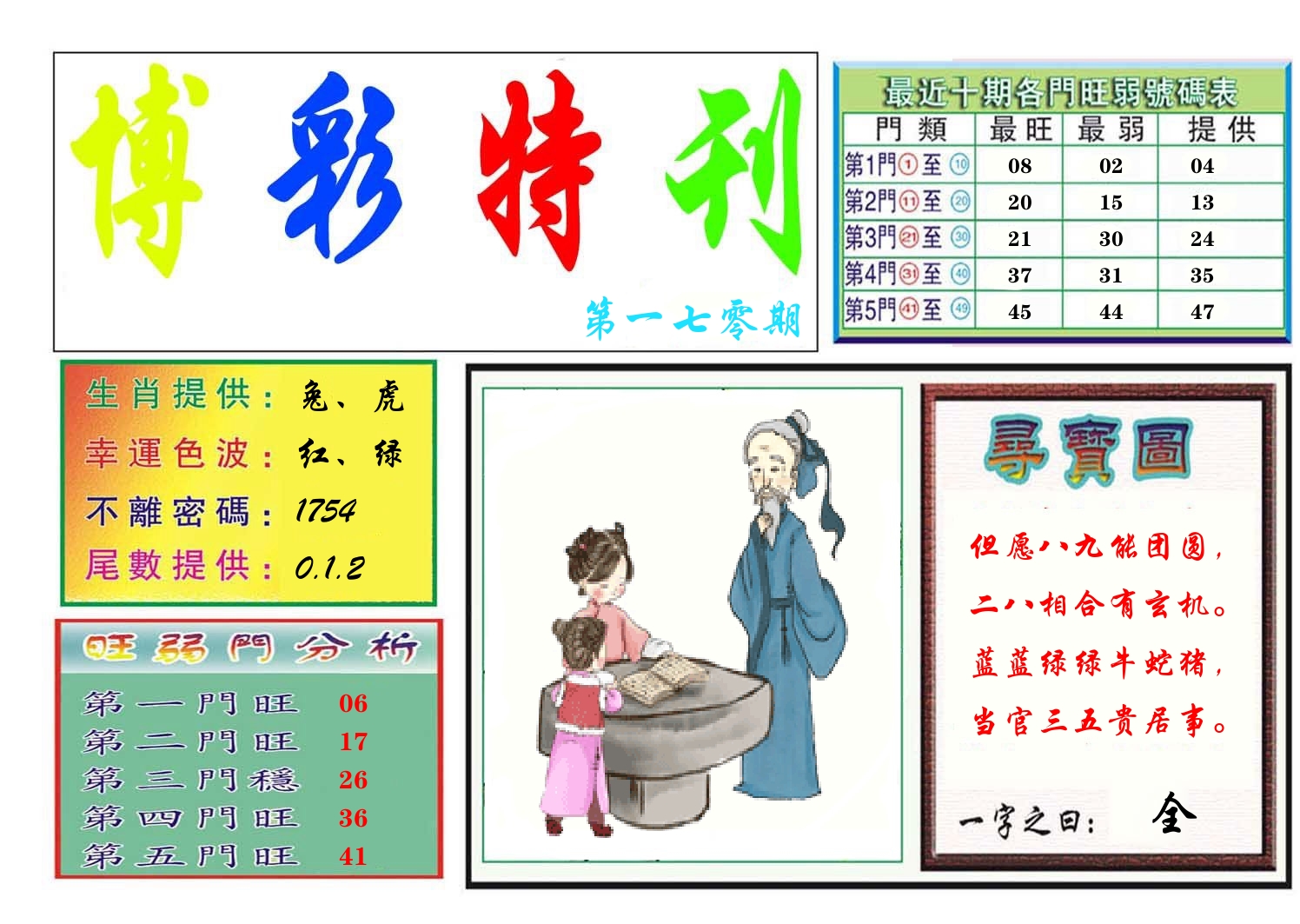 博彩特刊 第171期