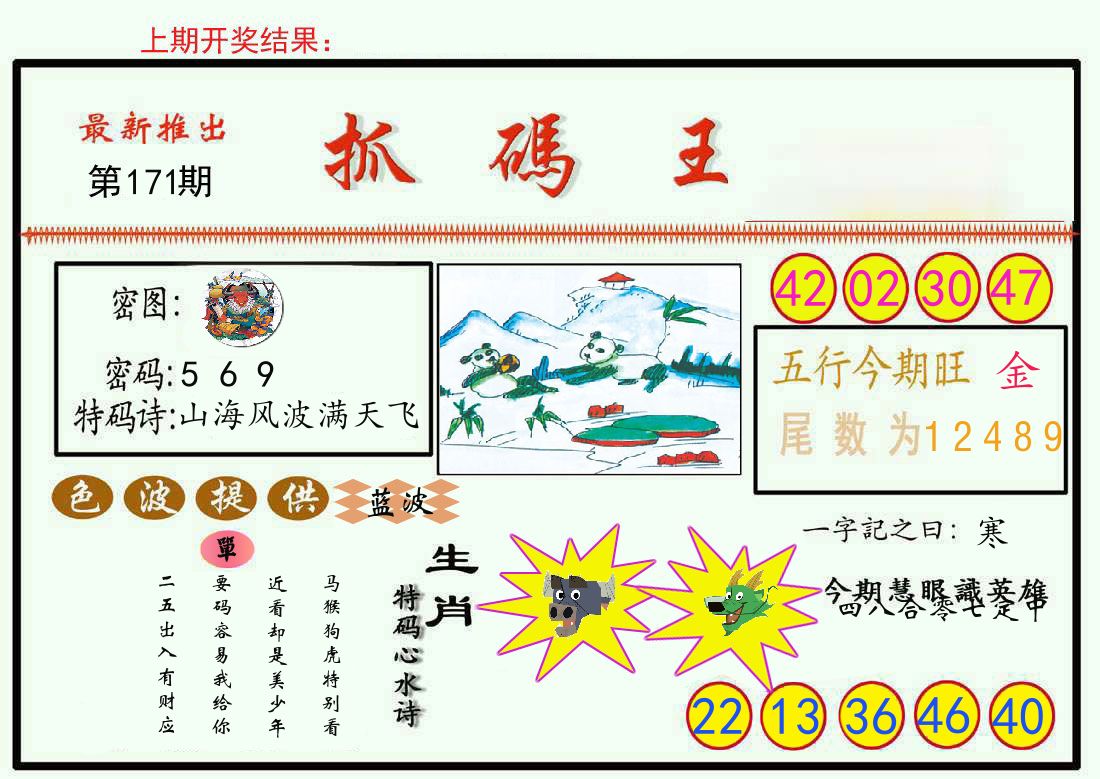 最新抓码王 第171期