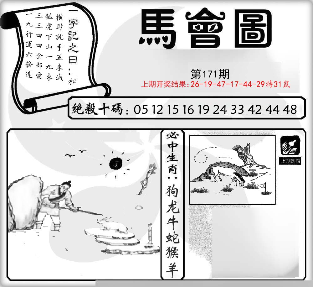 马会图 第171期