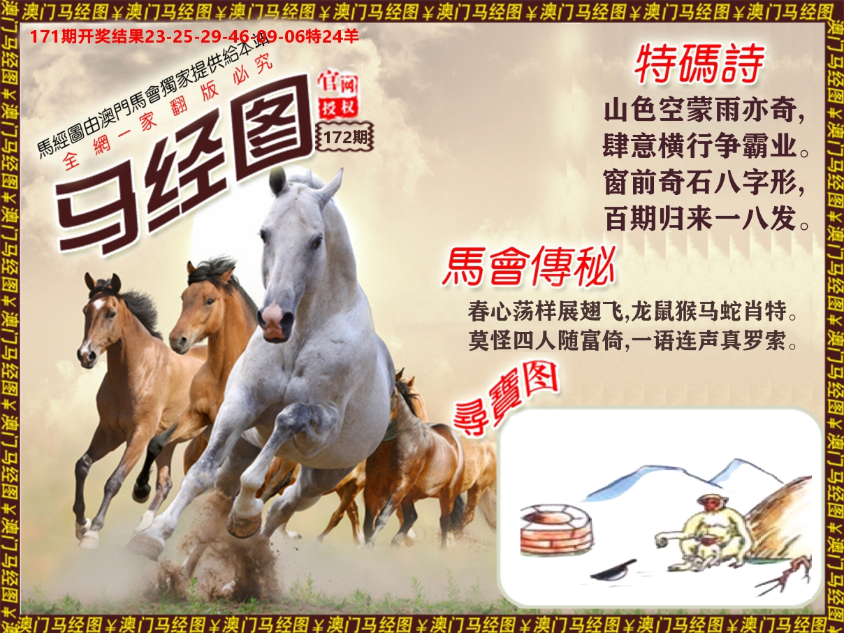 马经系列 第172期