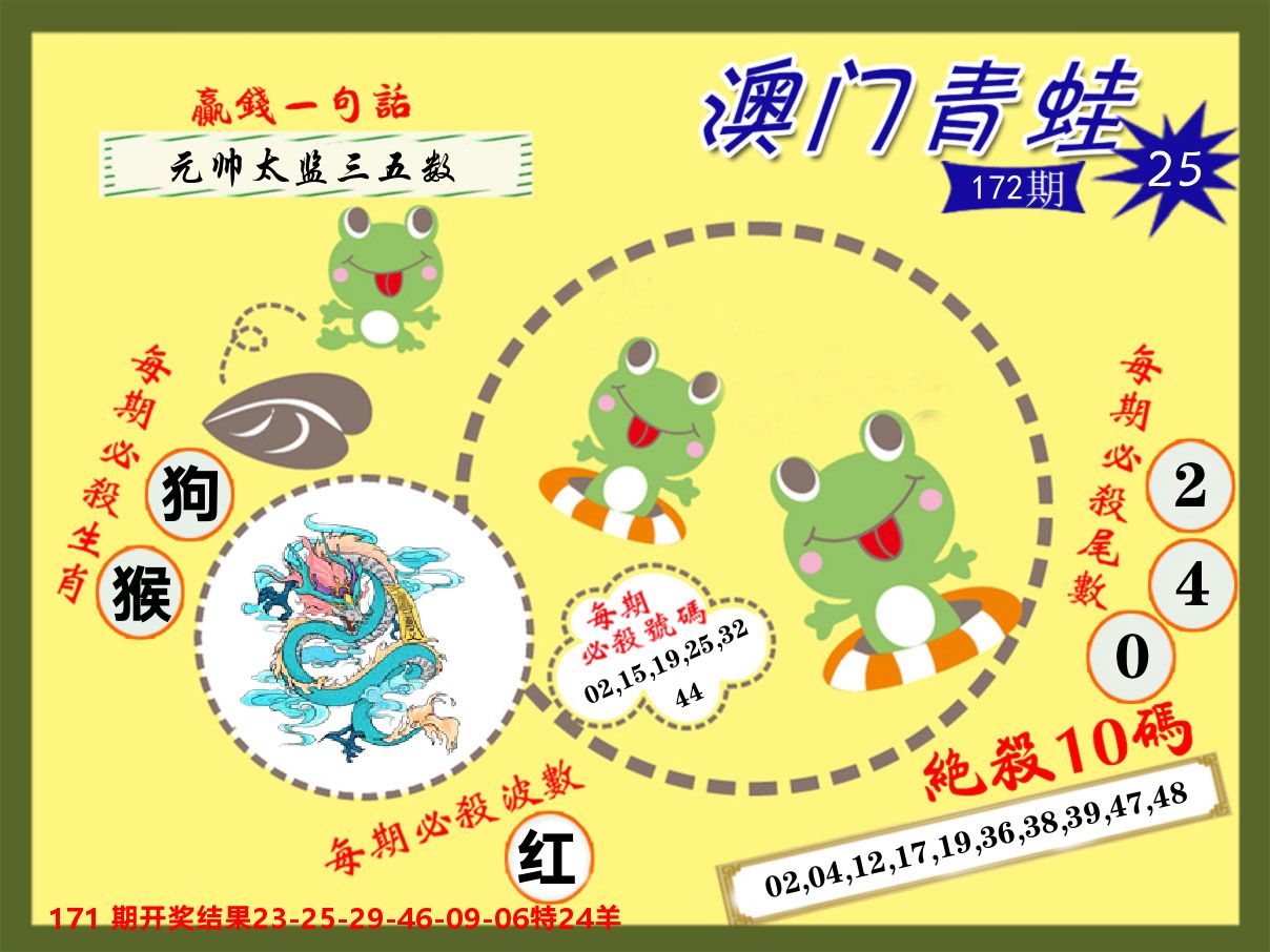 青蛙系列25 第172期