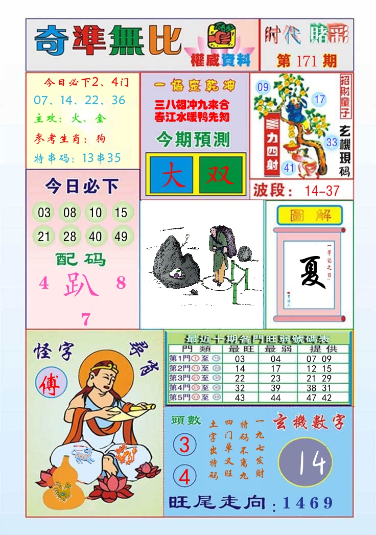 时代赌彩 第172期