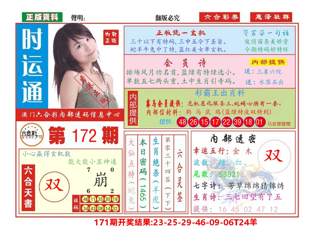 澳门惠泽社群 第172期