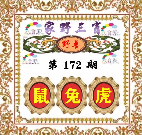 家野三肖 第172期