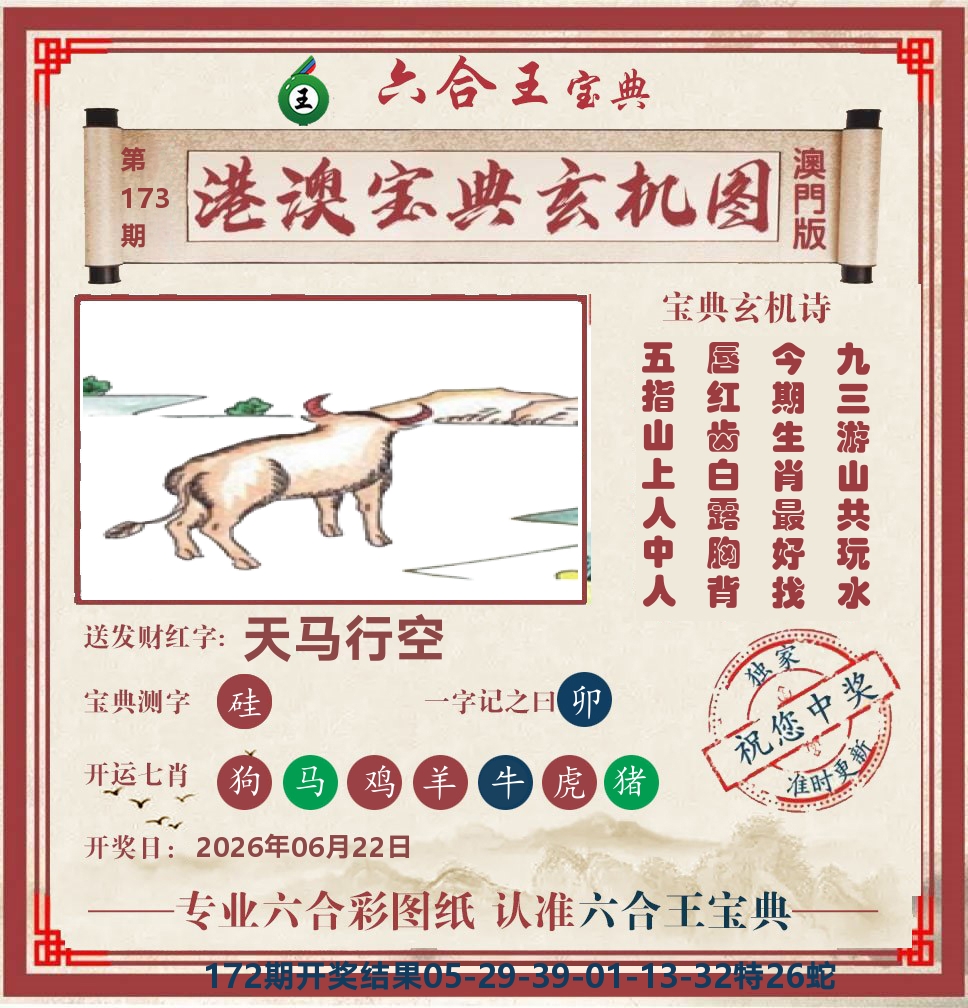 六合王宝典玄机 第173期