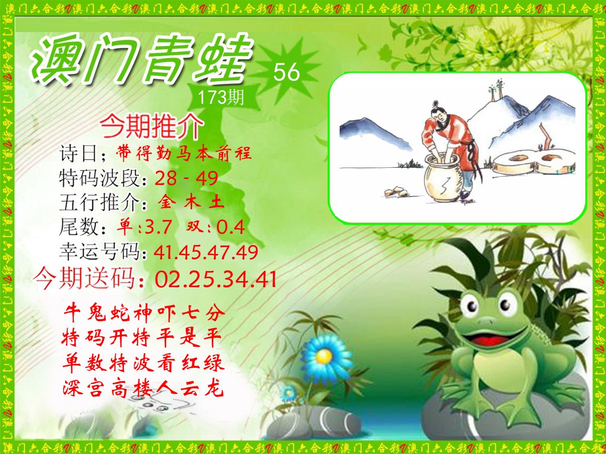 青蛙系列56 第173期