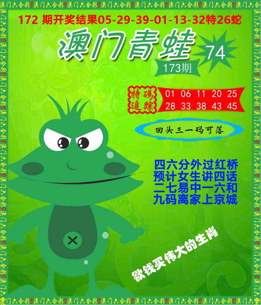 青蛙系列74 第173期