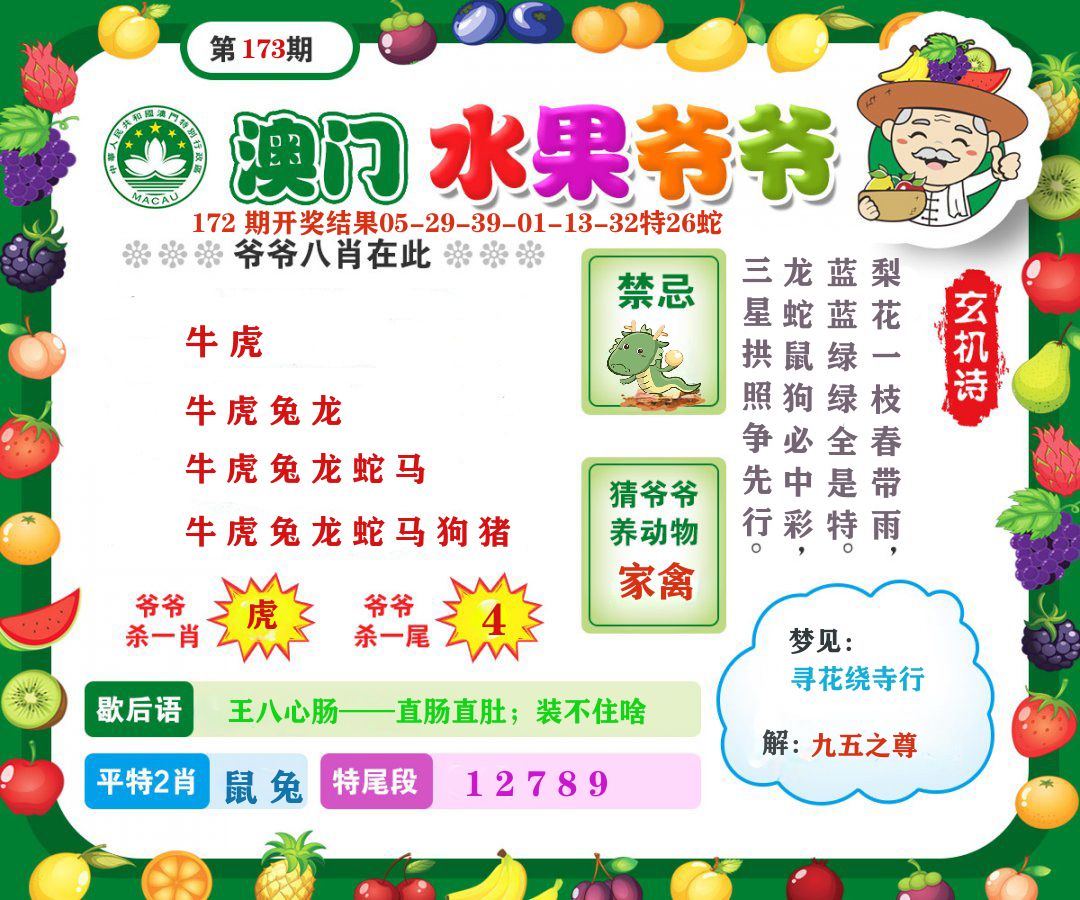 澳门水果爷爷 第173期