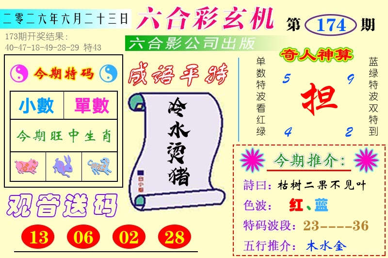 澳门六合玄机 第174期