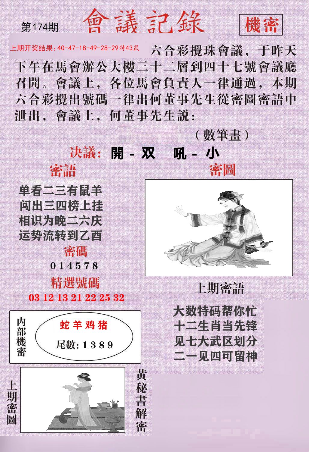 会议记录 第174期