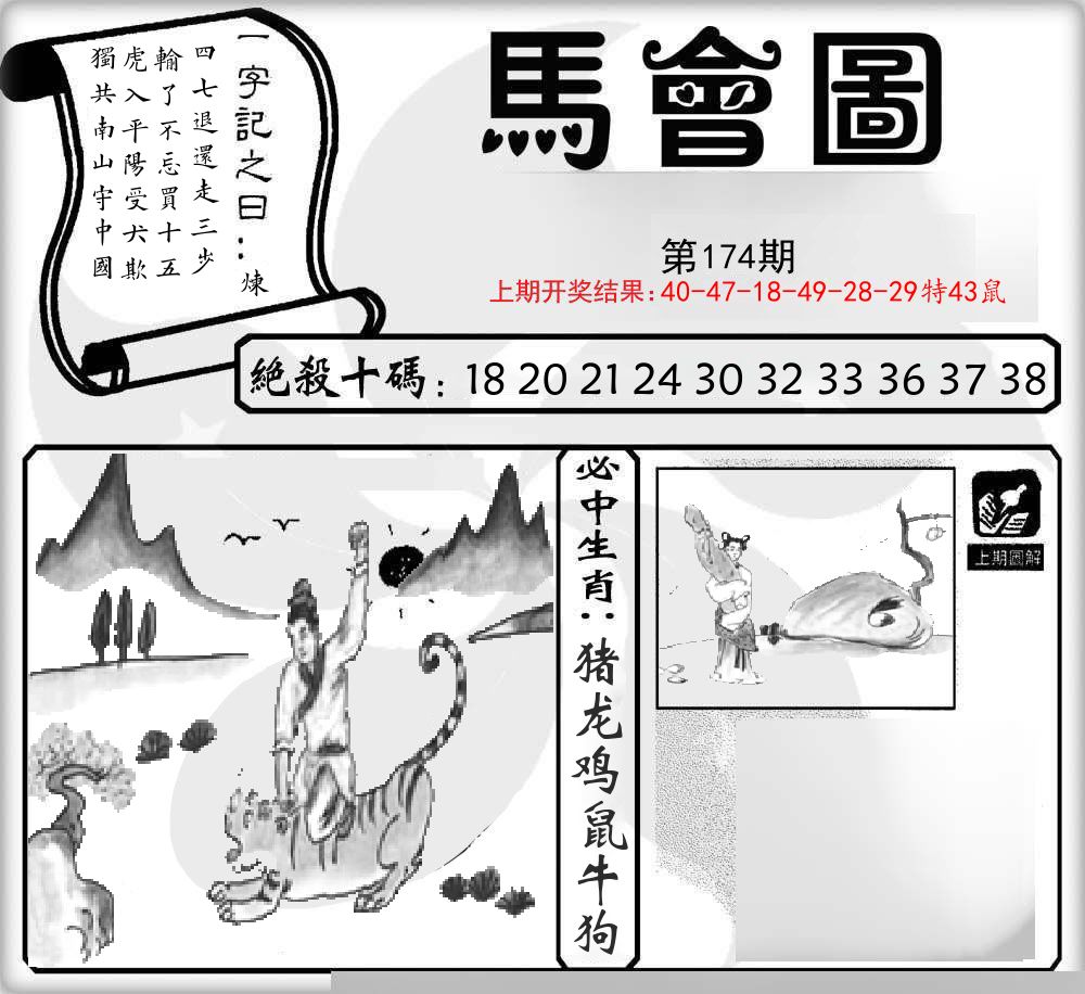 马会图 第174期