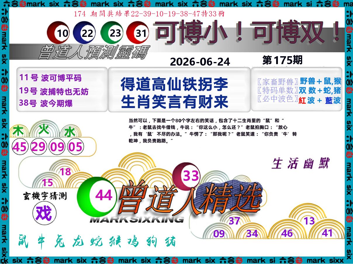 曾道人精选 第175期