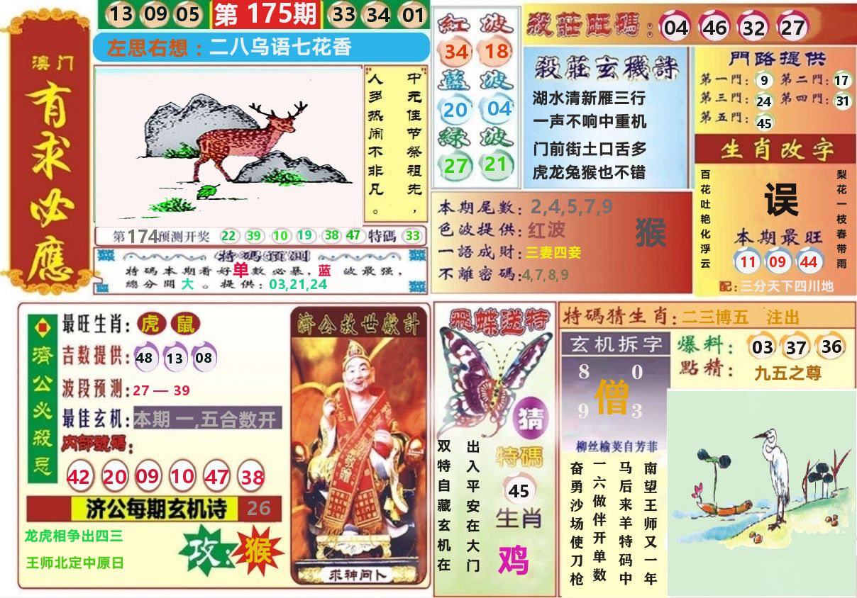 澳门有求必应 第175期