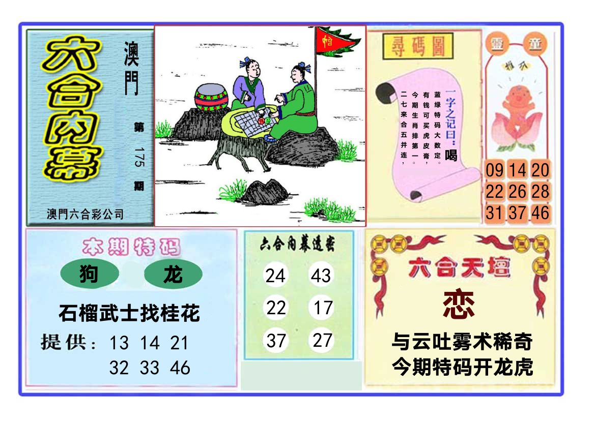 六合内幕 第175期