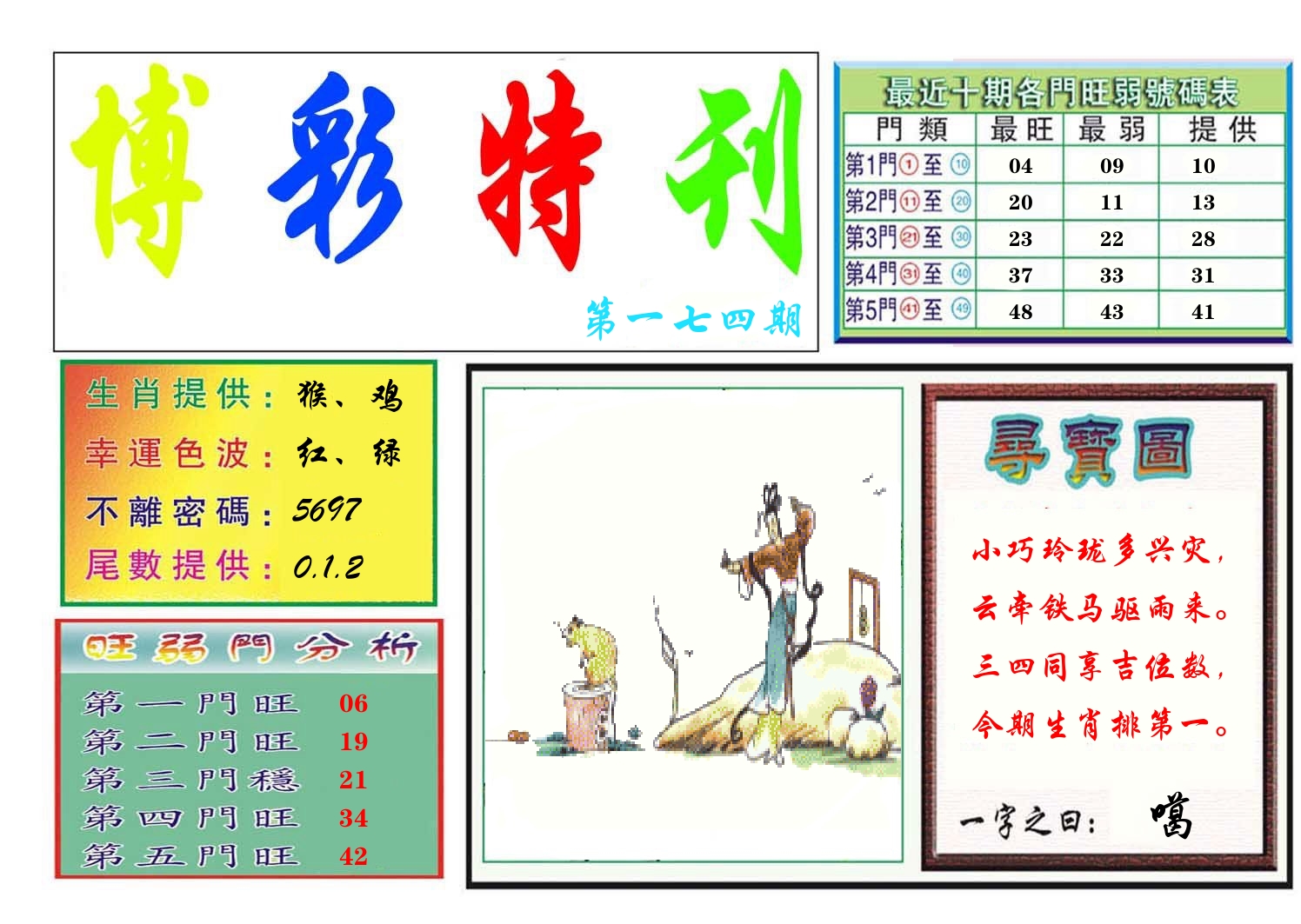 博彩特刊 第175期
