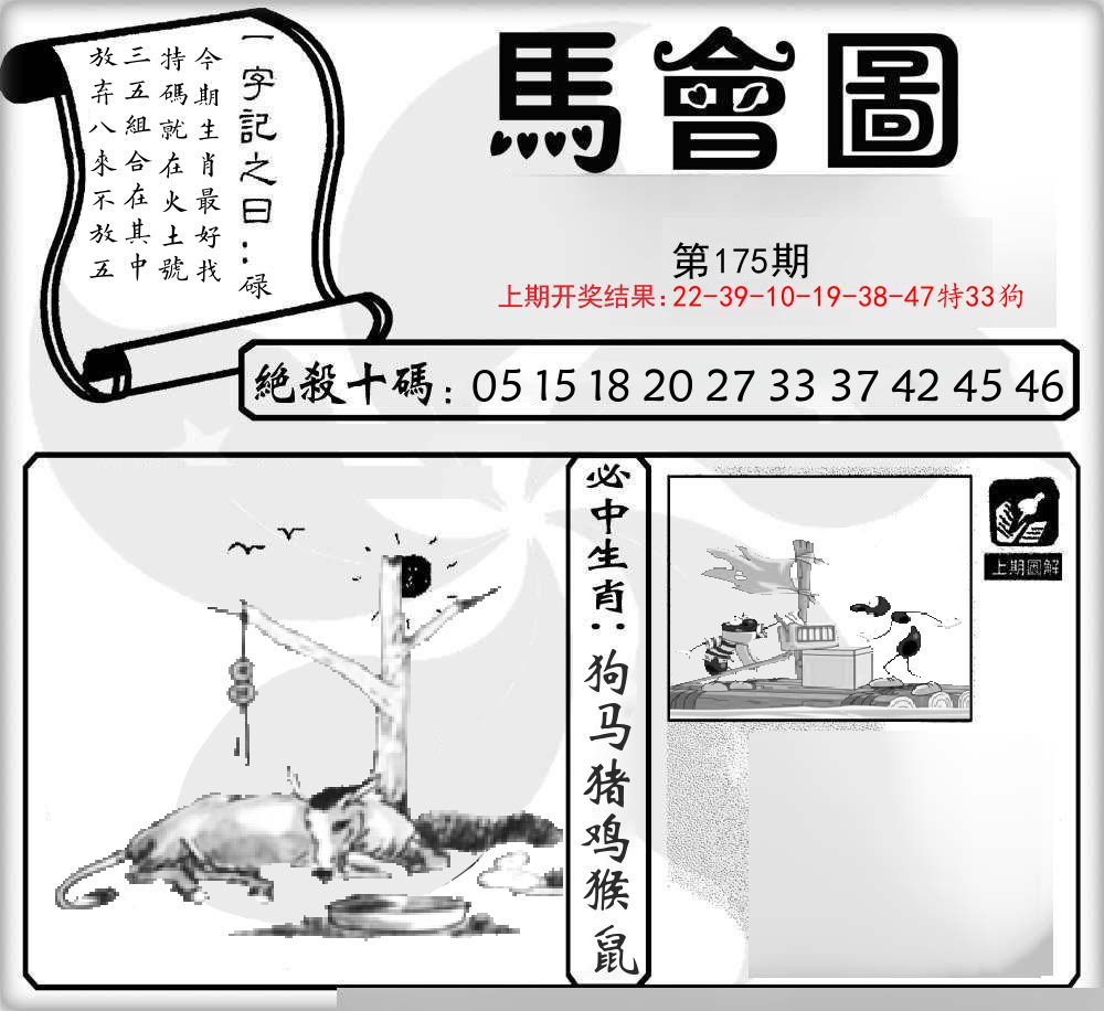 马会图 第175期