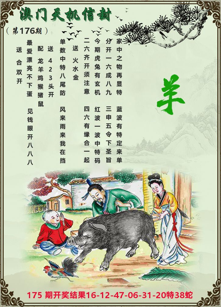 天机信封 第176期