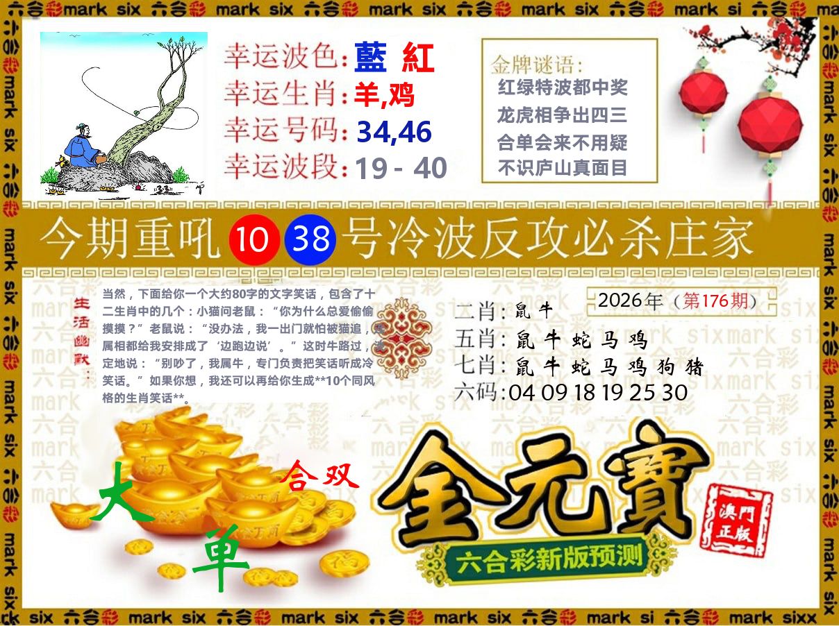 金元宝 第176期