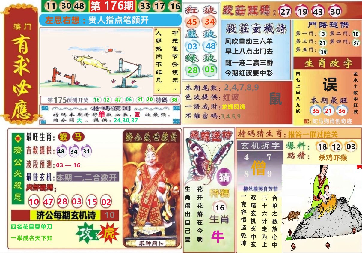 澳门有求必应 第176期