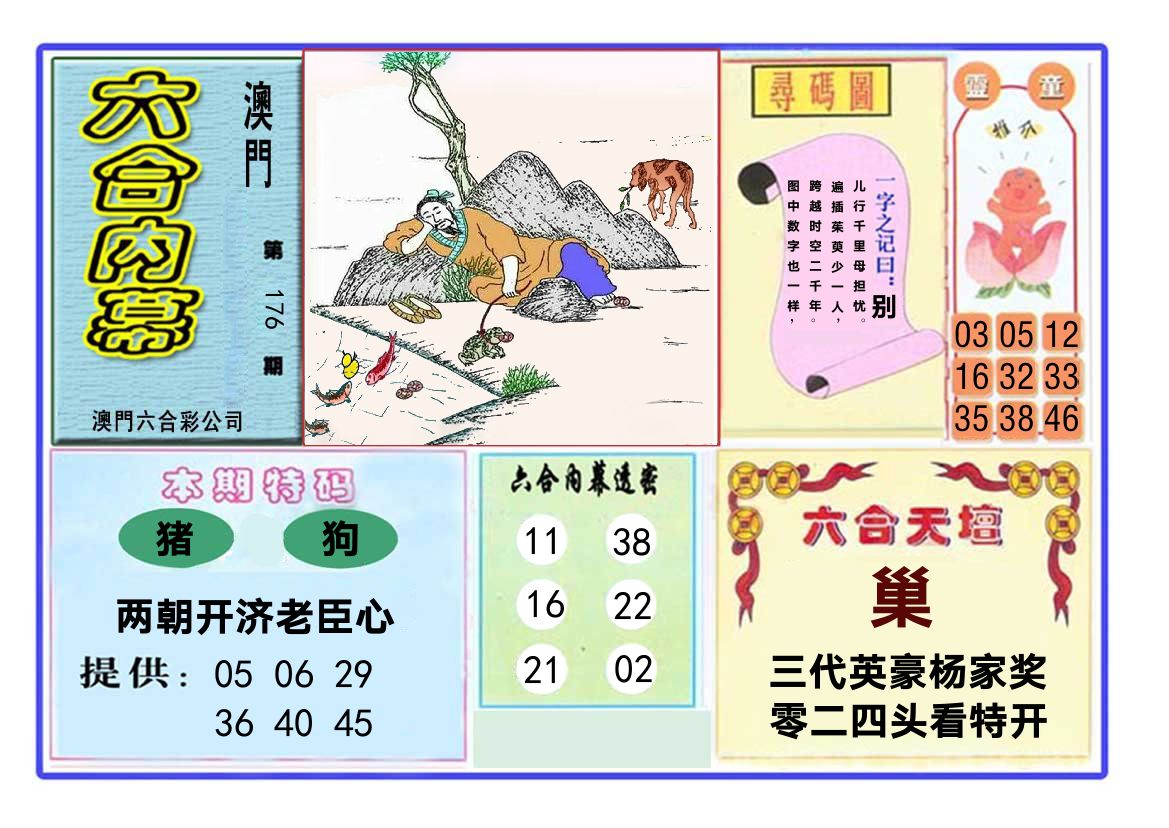 六合内幕 第176期