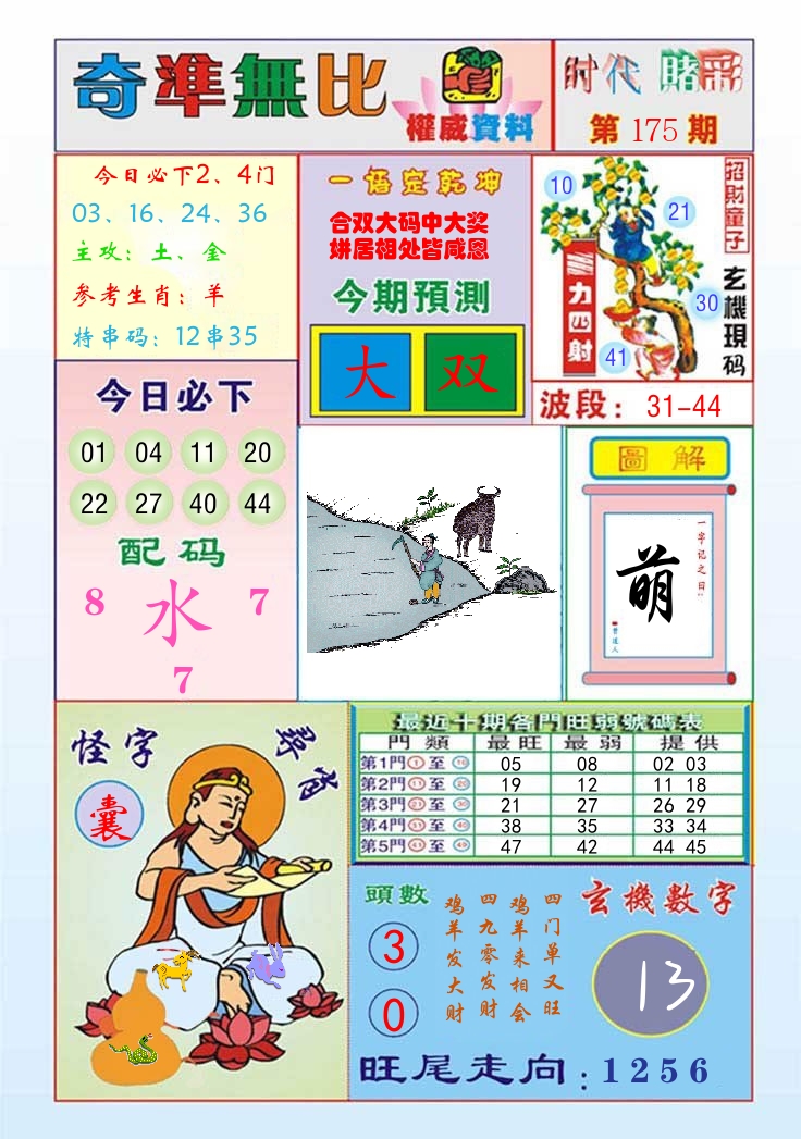 时代赌彩 第176期