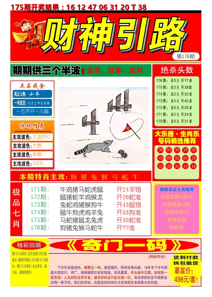 财神引路 第176期