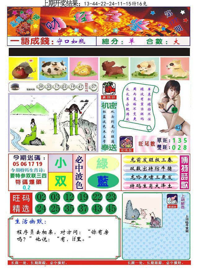 澳门财经宝鉴 第177期