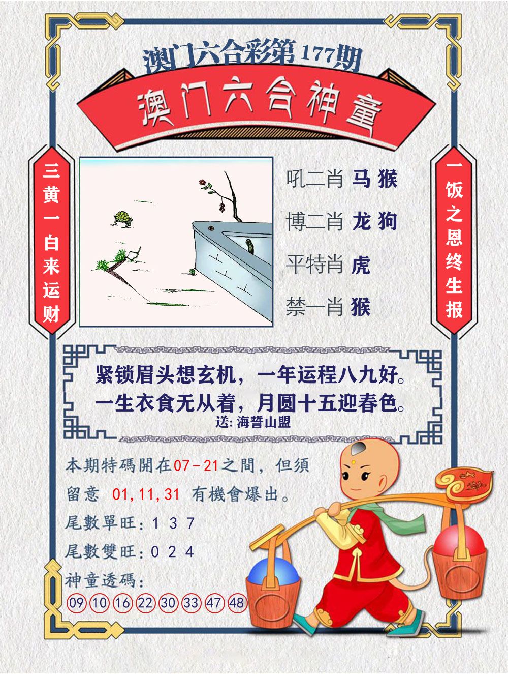 六合神童 第177期