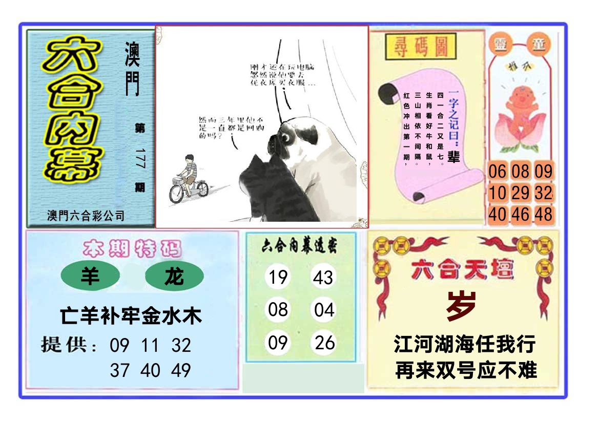 六合内幕 第177期
